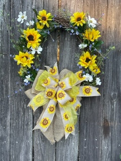 Sunflower Front Door Wreath