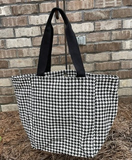 Houndstooth Tote Bag/Beach