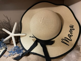 Mama and Mama's Girl Beach Straw Hats MAMA and MINI