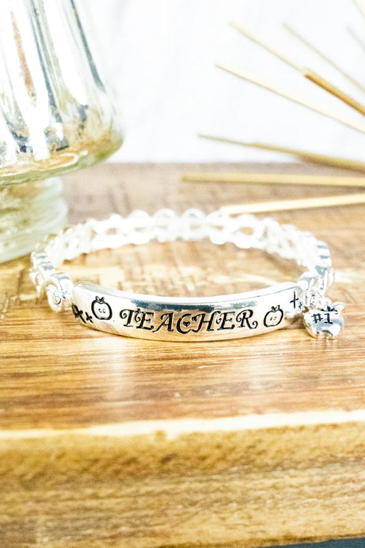 Teacher Bangle Bracelet/ Jewelry