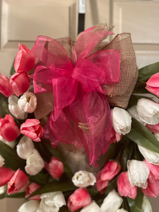 Tulips, Tulips, Tulips /Front Door Wreath