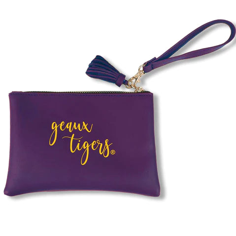 Geaux Tigers Wristlet/Purse/GAMEDAY/ LSU